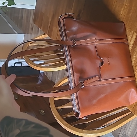 Italian leather computer bag - Picture 2 of 4